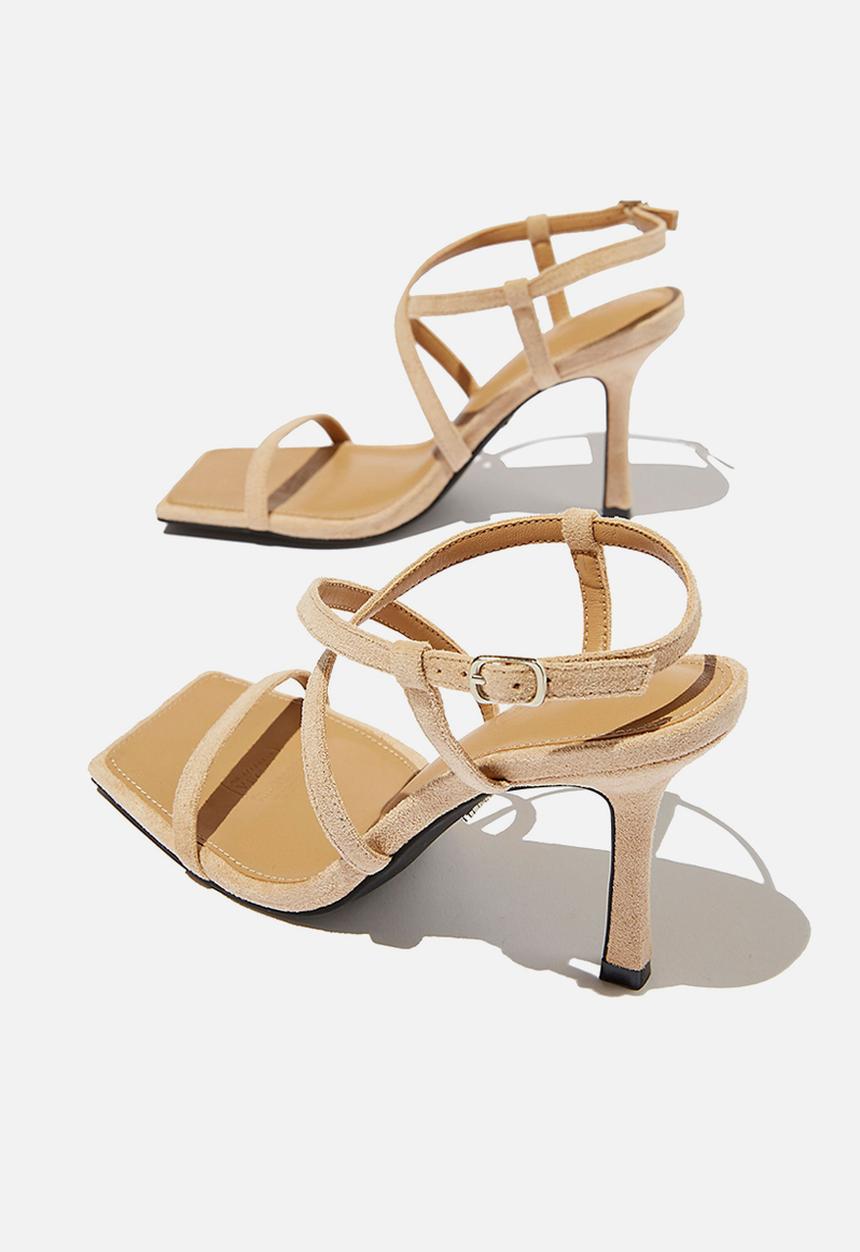 Cotton On - Stella strappy heel - taupe micro