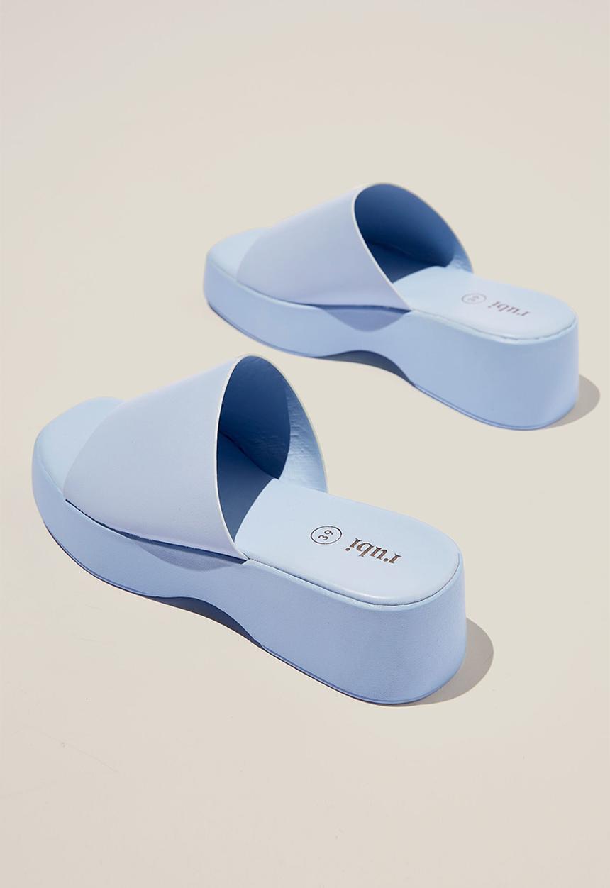 Cotton On - Mae single vamp flatform - seaside blue pu