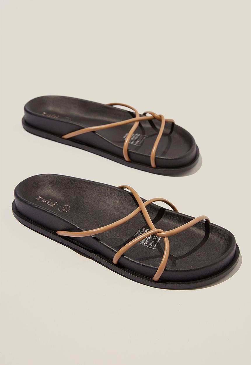 Cotton On - Pia strappy slide - camel pu