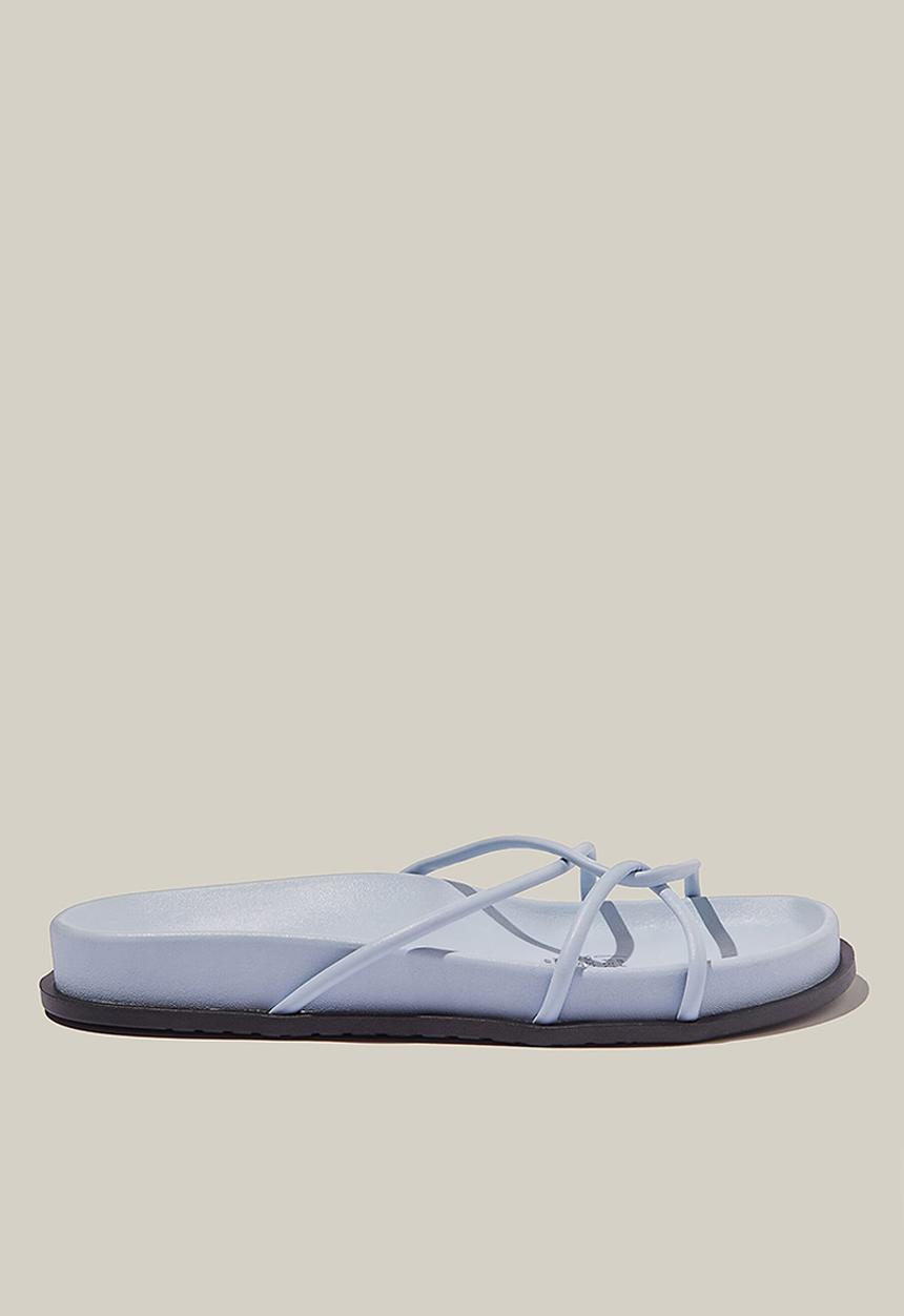 Cotton On - Pia strappy slide - seaside blue pu