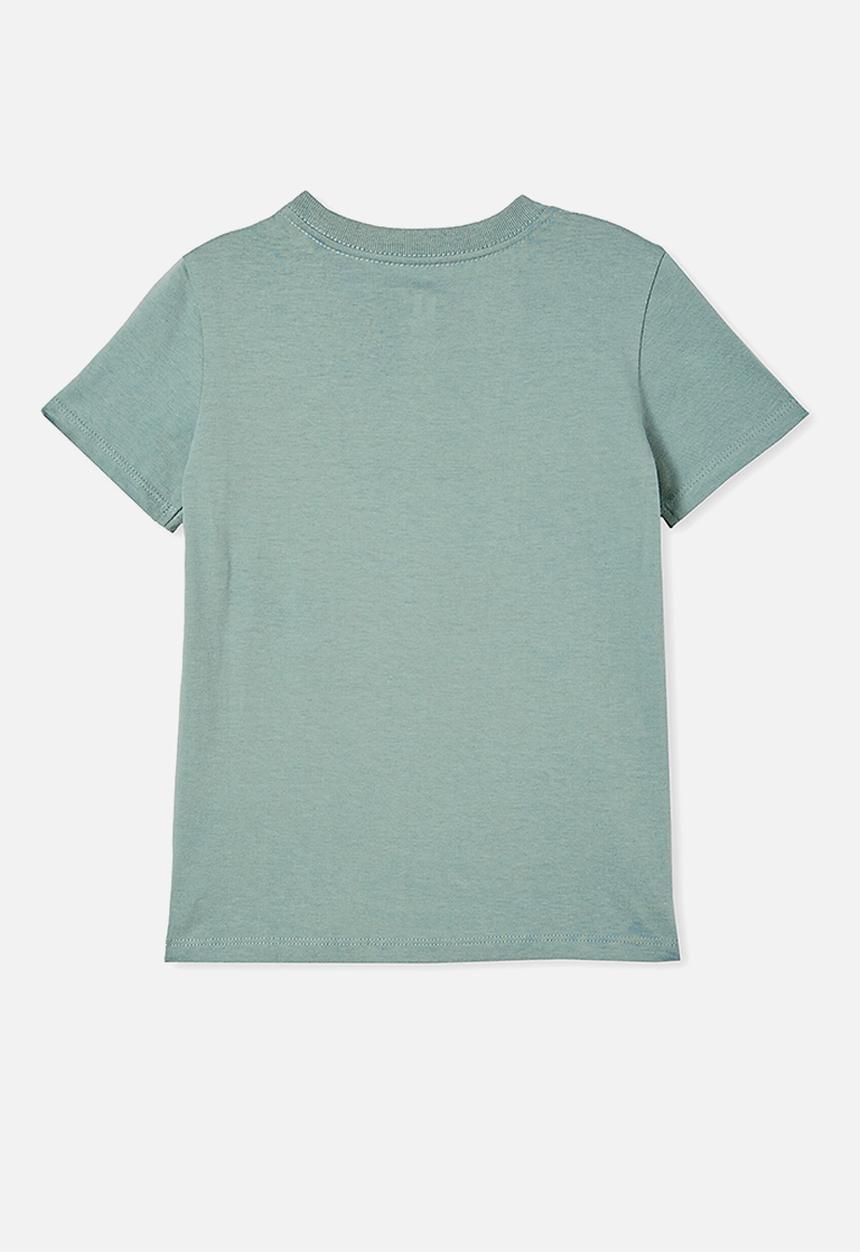 Cotton On - Max skater short sleeve tee - rusty aqua