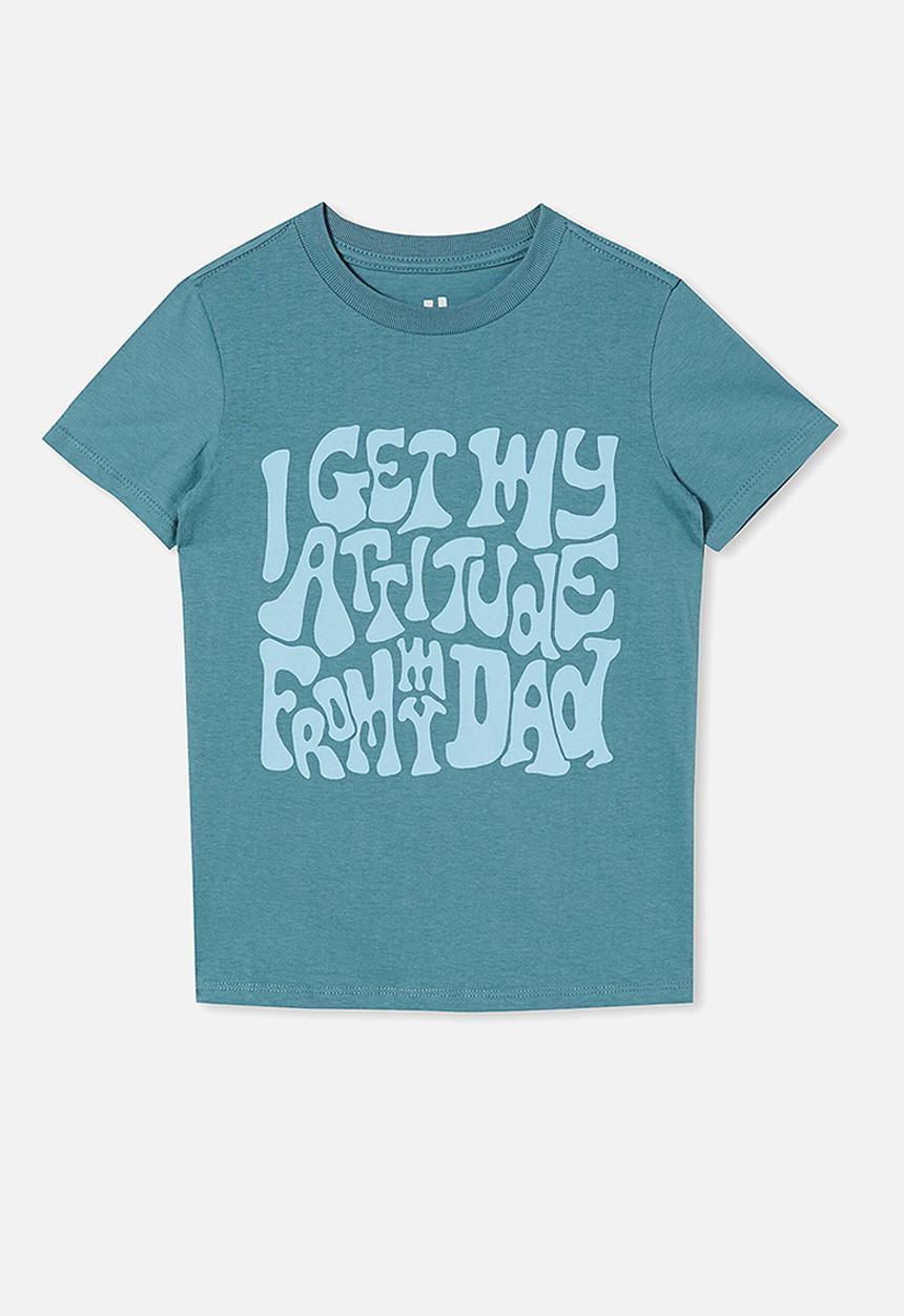 Cotton On - Max skater short sleeve tee - teal storm
