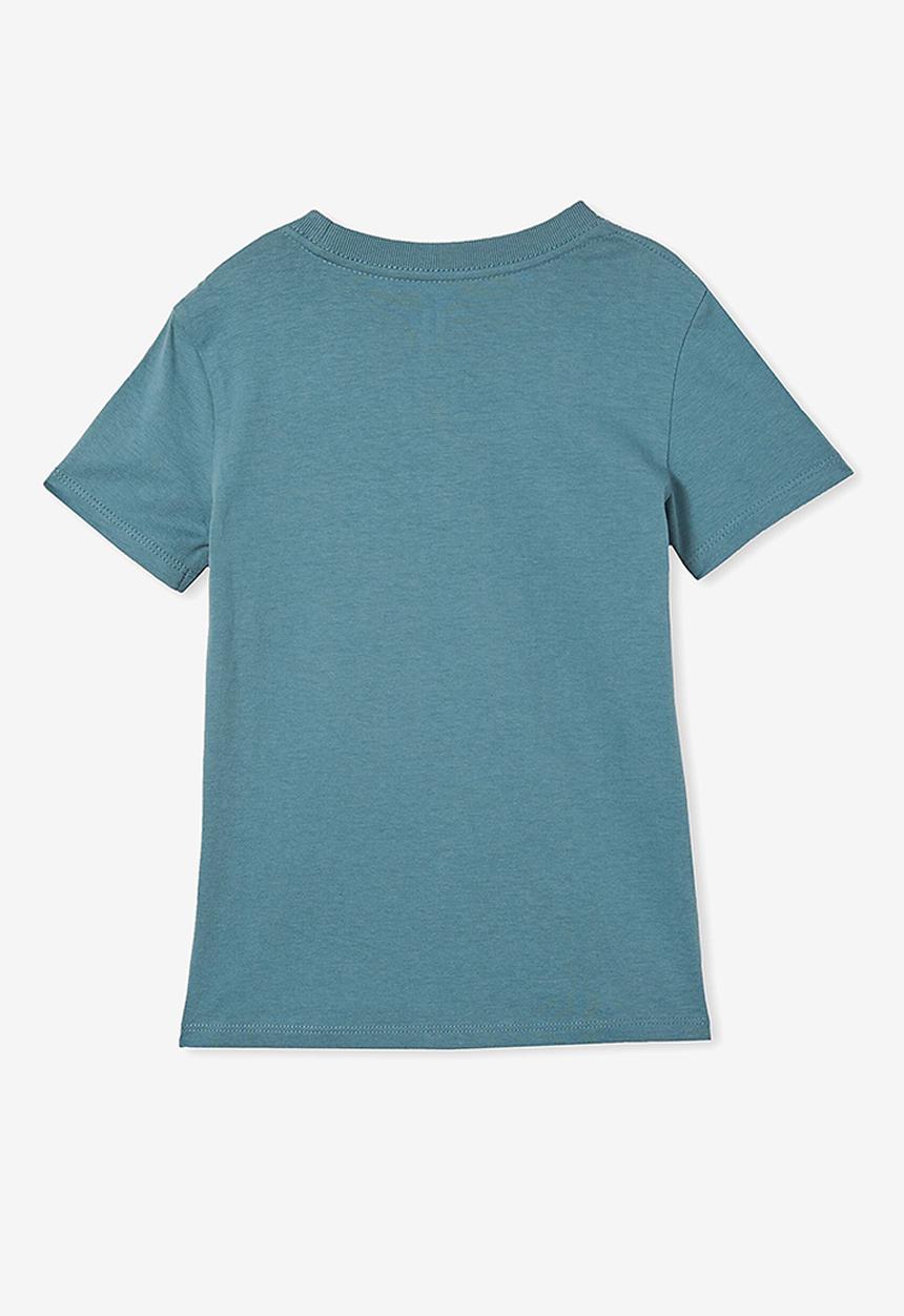 Cotton On - Max skater short sleeve tee - teal storm