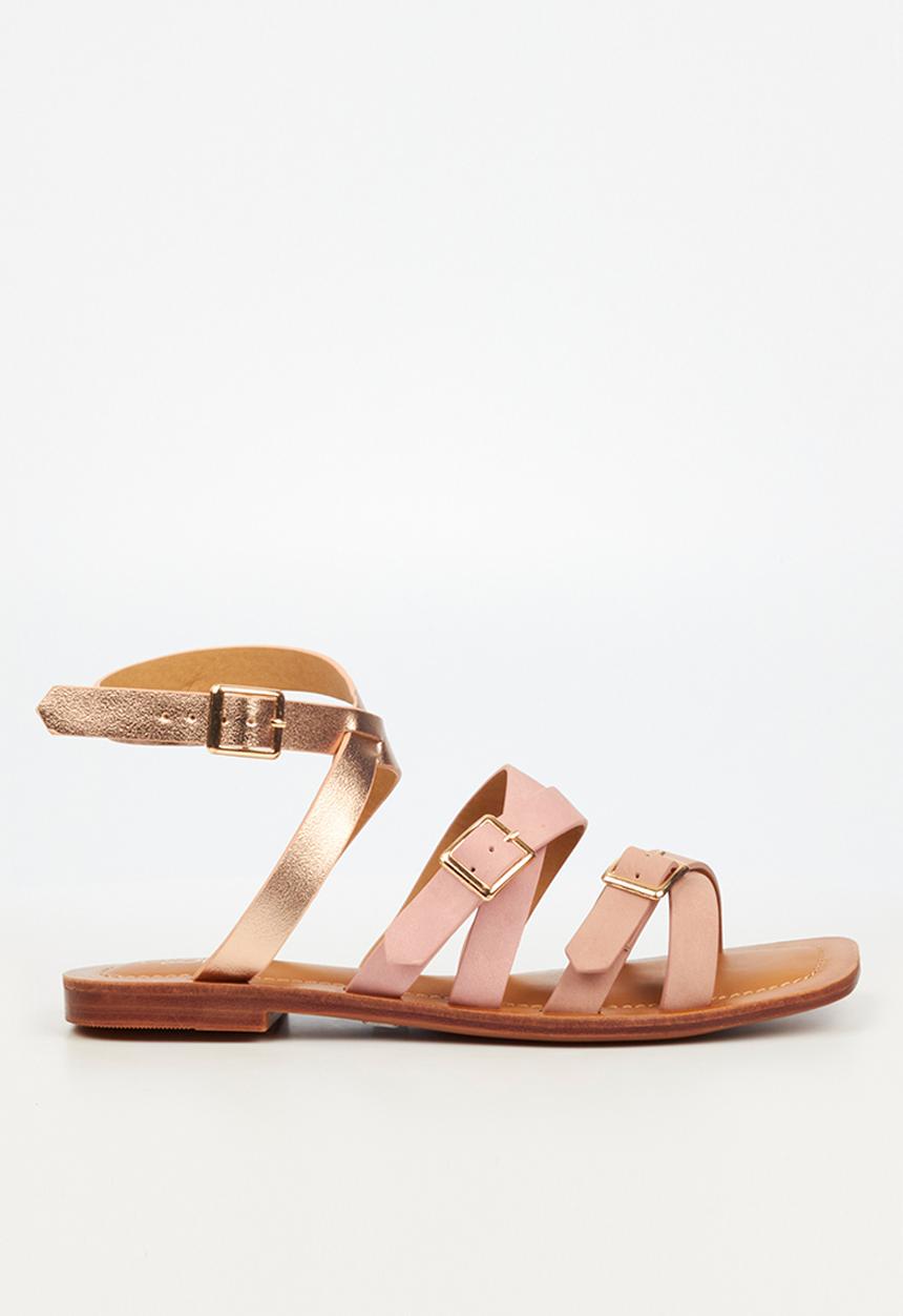 Miss Black - Venice1 ankle tie sandal - pink