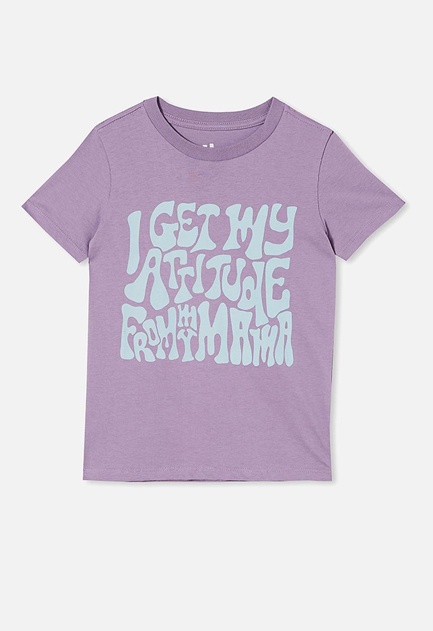 Cotton On - Max skater short sleeve tee - grape soda