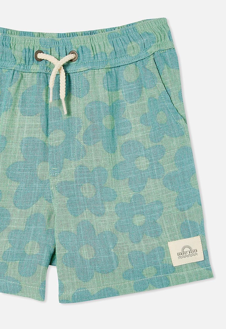Cotton On - Los cabos short - smashed avo/rusty aqua floral