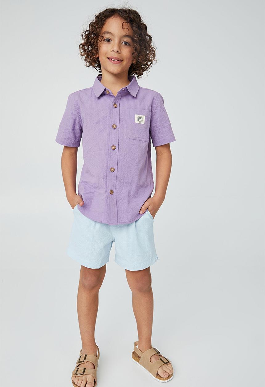 Cotton On - Los cabos short - frosty blue wash