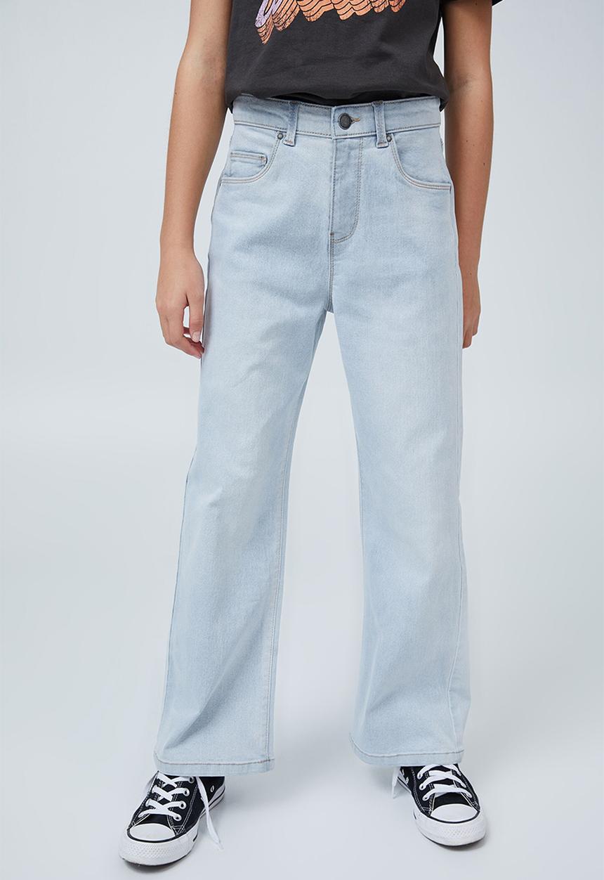 Cotton On - Hannah wide leg jean - bleach wash