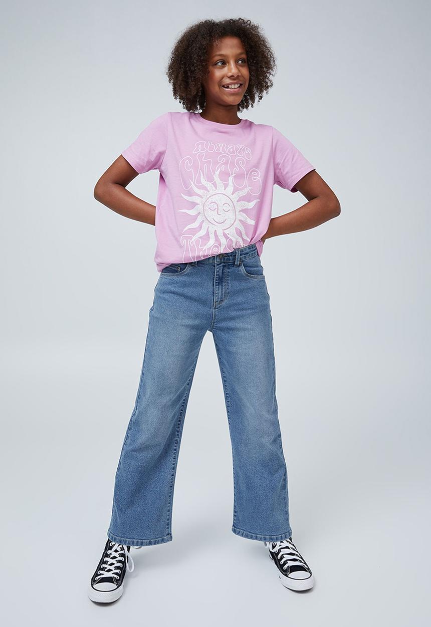 Cotton On - Hannah wide leg jean - weekend wash