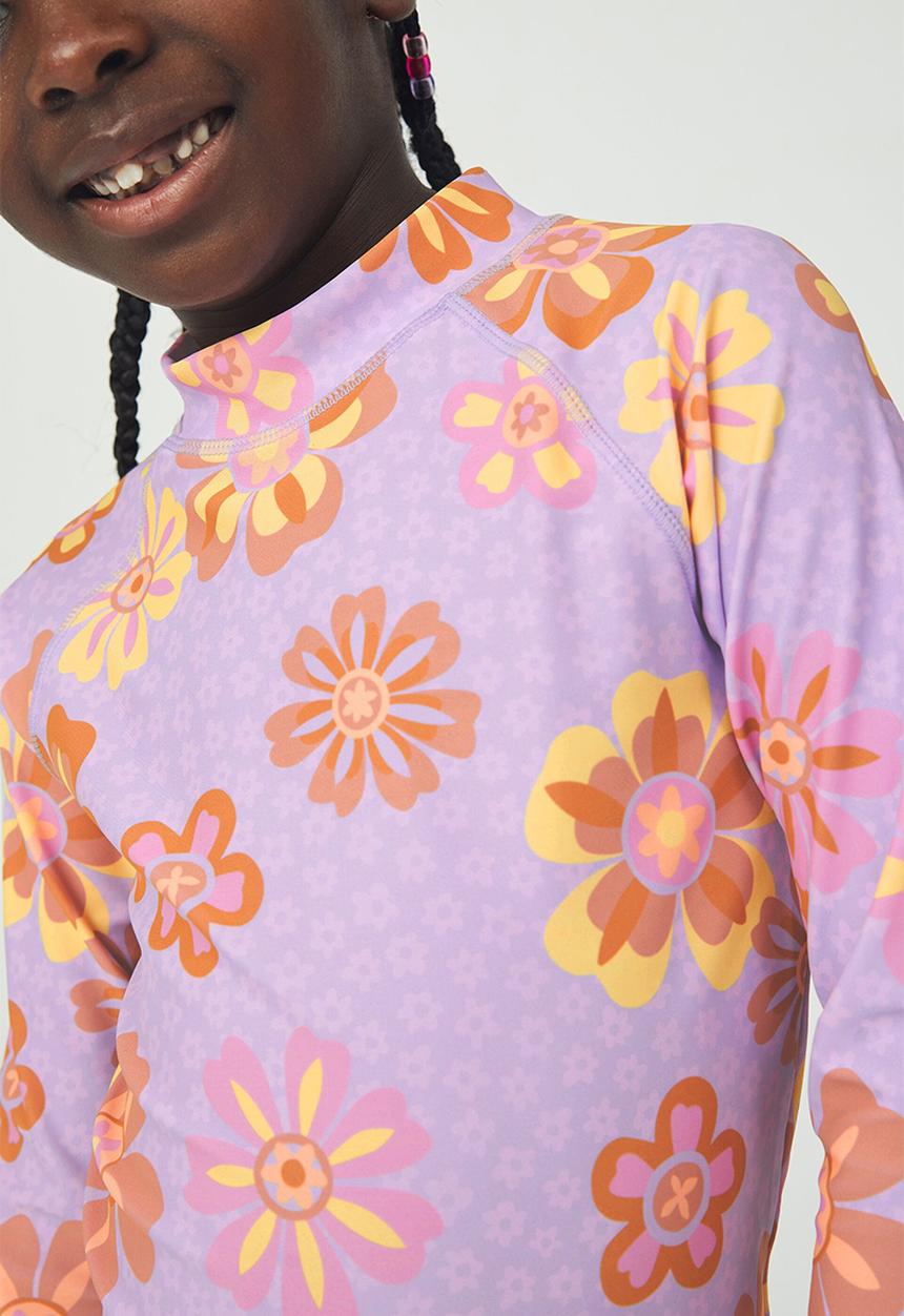 Cotton On - Hamilton long sleeve rashie - lilac drop/monteray floral