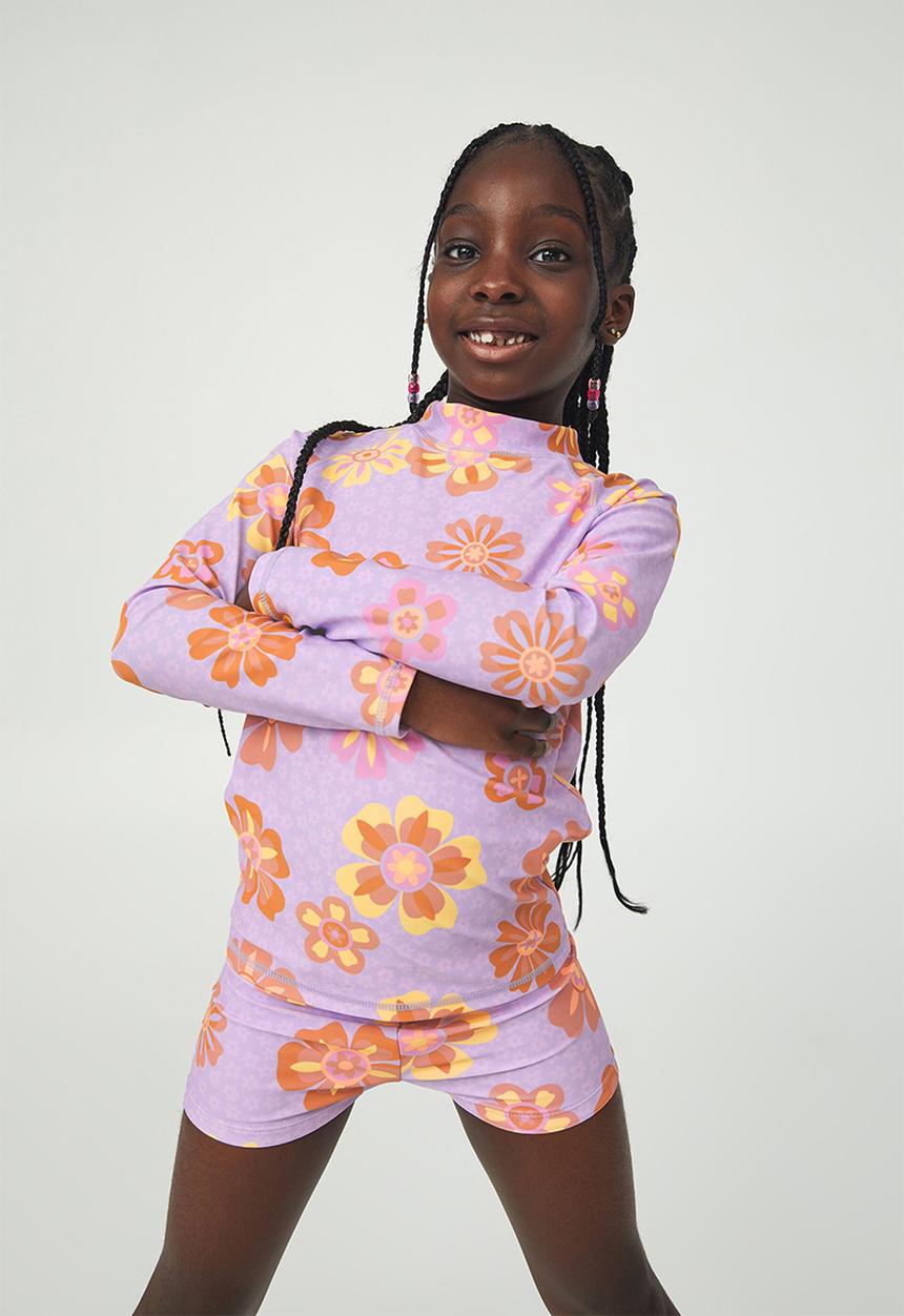 Cotton On - Hamilton long sleeve rashie - lilac drop/monteray floral