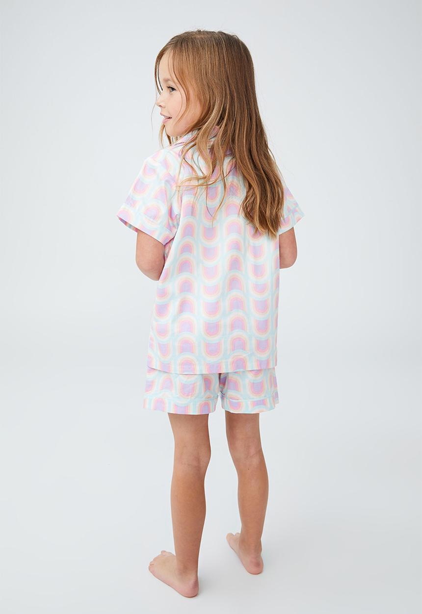 Cotton On - Patty short sleeve pyjama set - geo rainbow