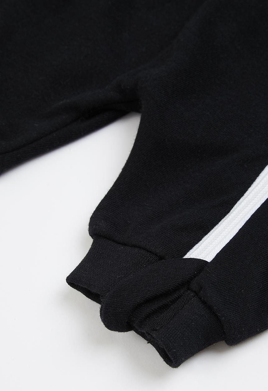 Little Lumps - Zip summer romper - black