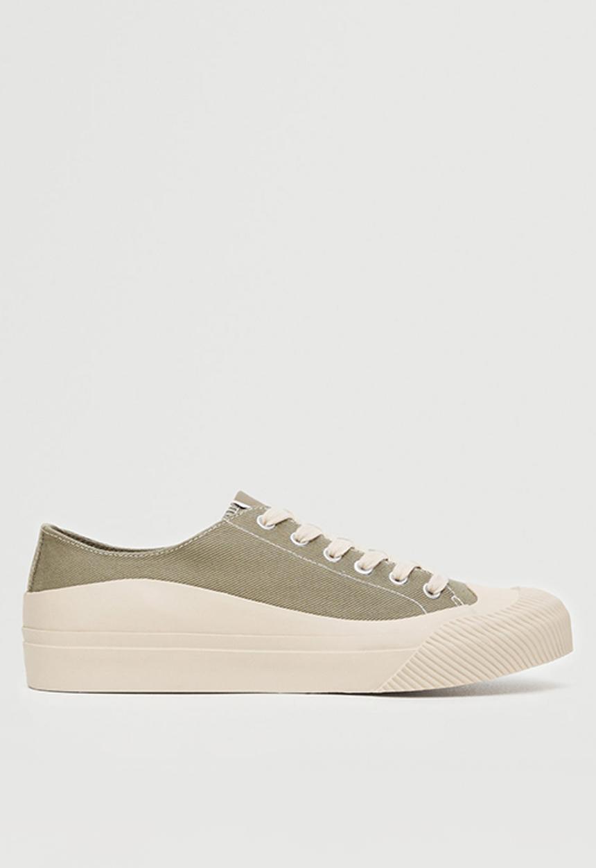 MANGO - Sport shoes organic - khaki
