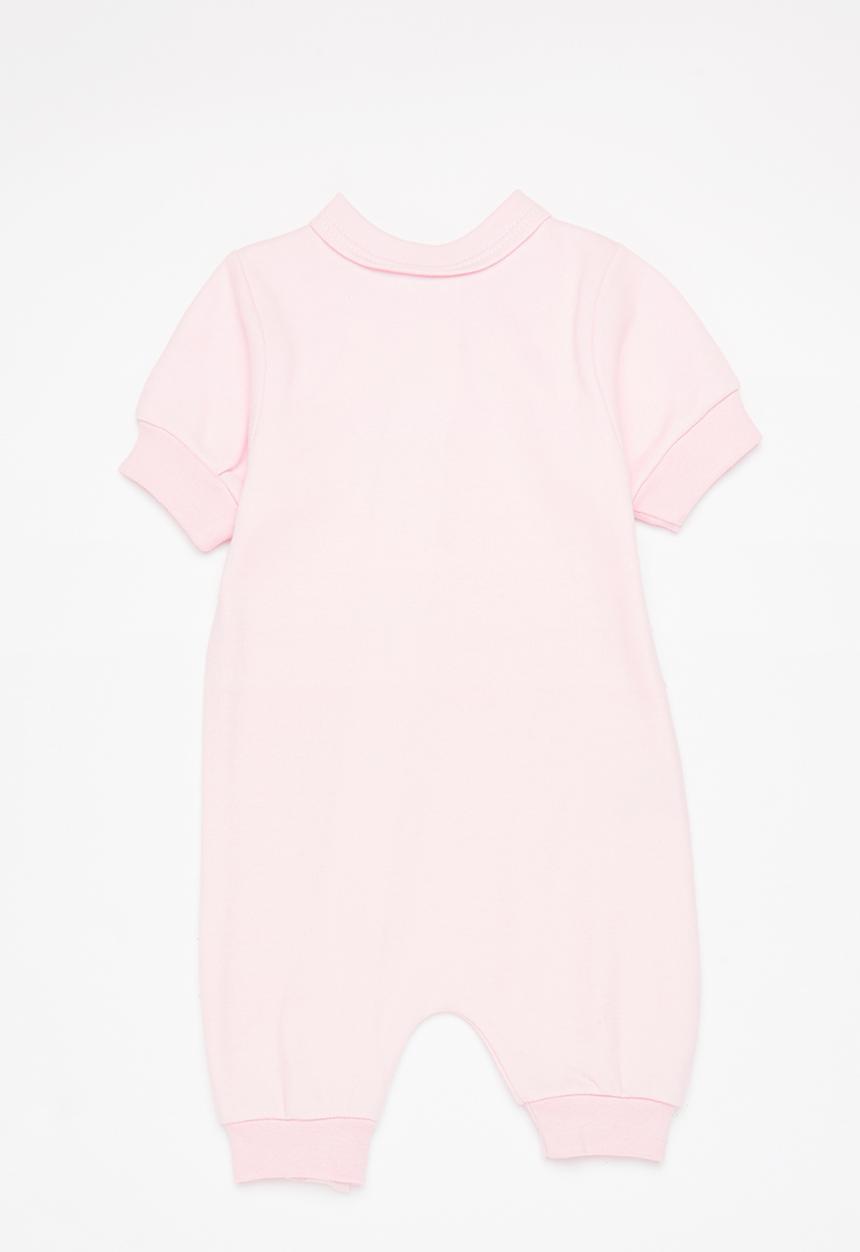 Little Lumps - Zip summer romper - pink