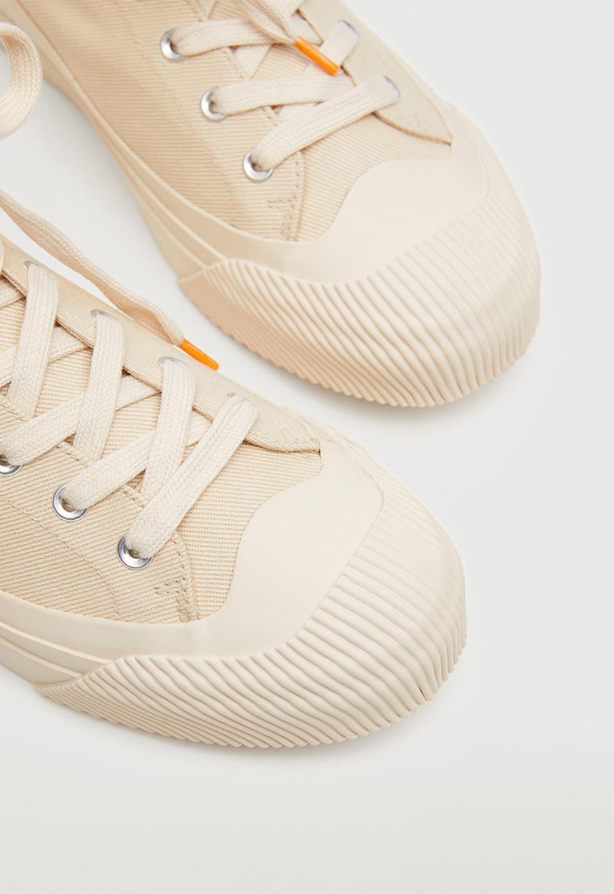 MANGO - Sport shoes organic - light beige