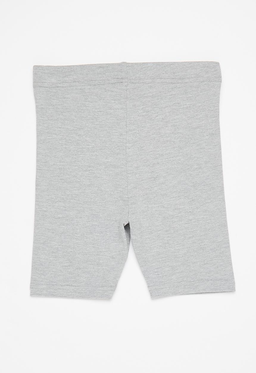 Superbalist Kids - Girls 2 pack cycling short - black & grey melange