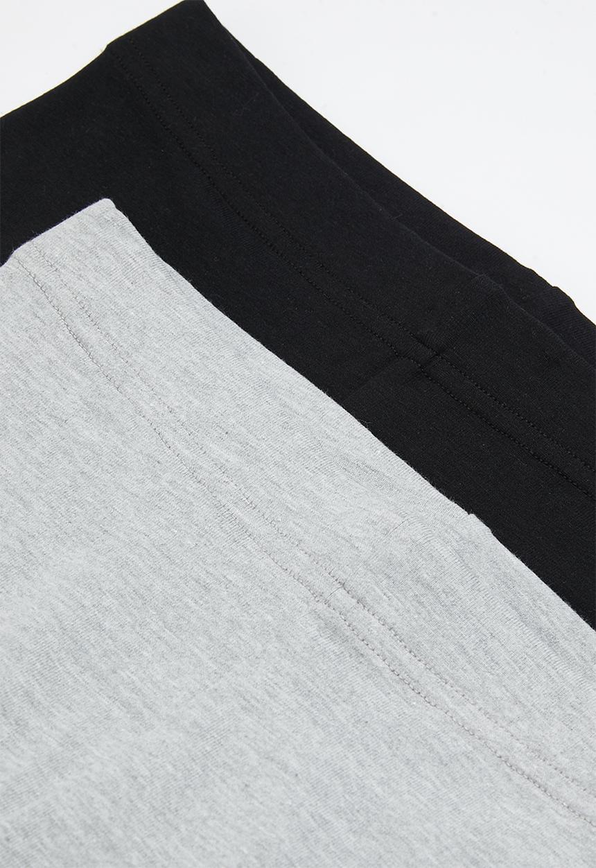 Superbalist Kids - Girls 2 pack cycling short - black & grey melange