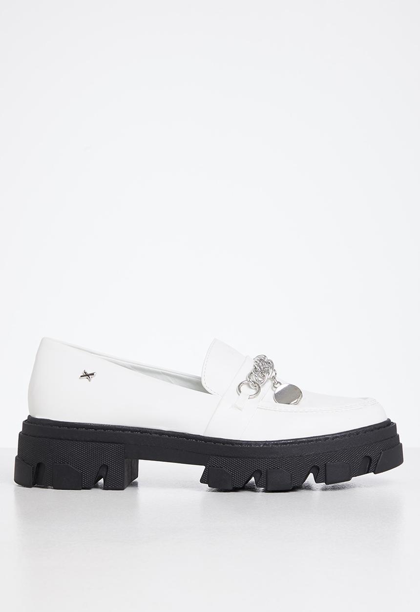 Rock & Co - Kulture 1 chunky lug sole loafer - white
