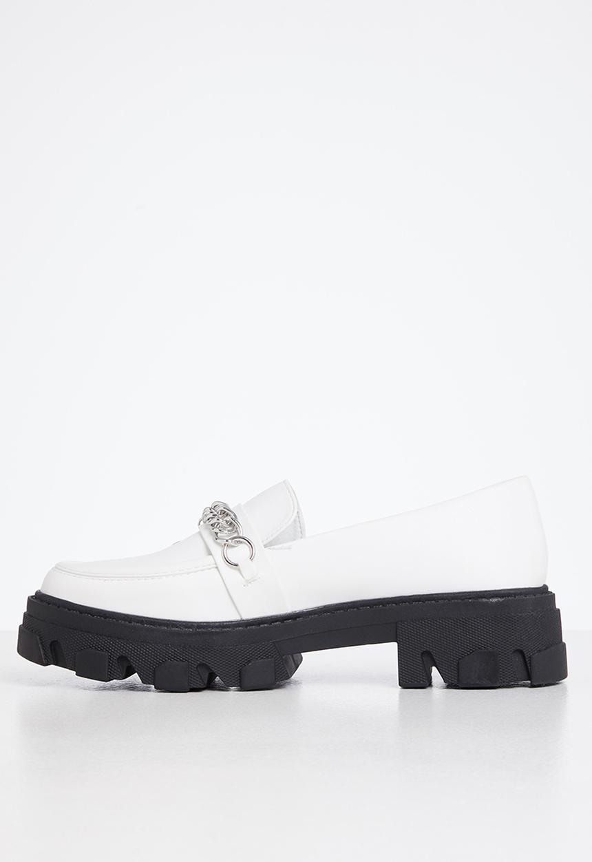 Rock & Co - Kulture 1 chunky lug sole loafer - white