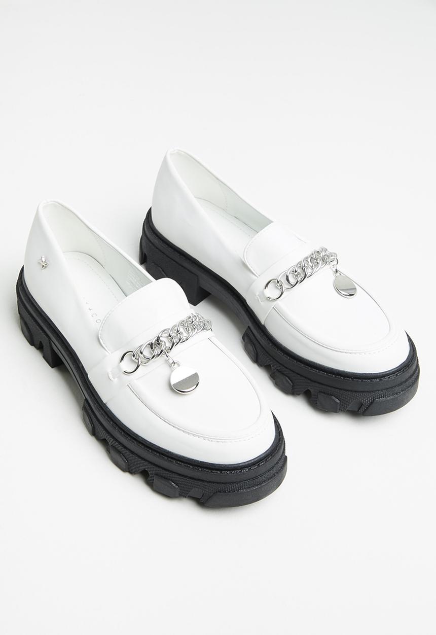 Rock & Co - Kulture 1 chunky lug sole loafer - white