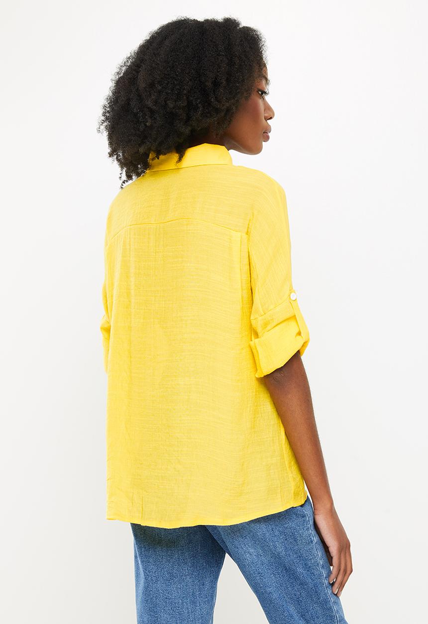 dailyfriday - Boyfriend shirt - bright yellow