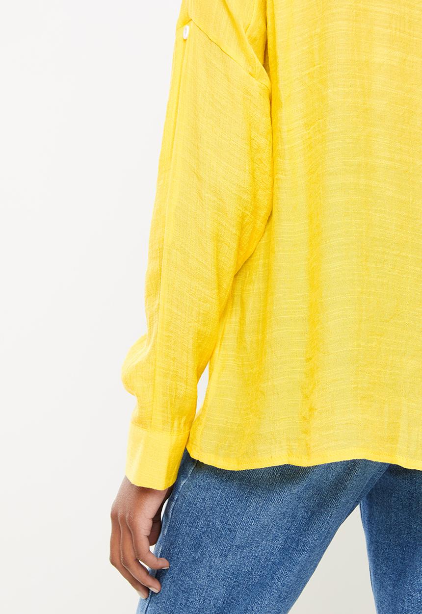 dailyfriday - Boyfriend shirt - bright yellow