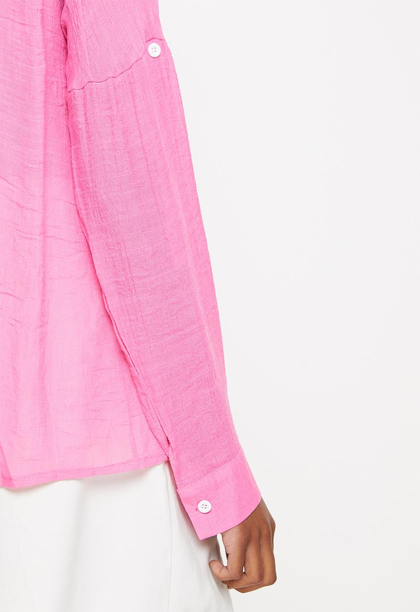 dailyfriday - Boyfriend shirt - cerise