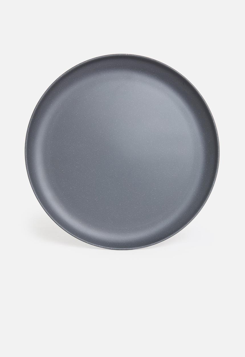 Excellent Houseware - Melamine plate set of 4 - charcoal