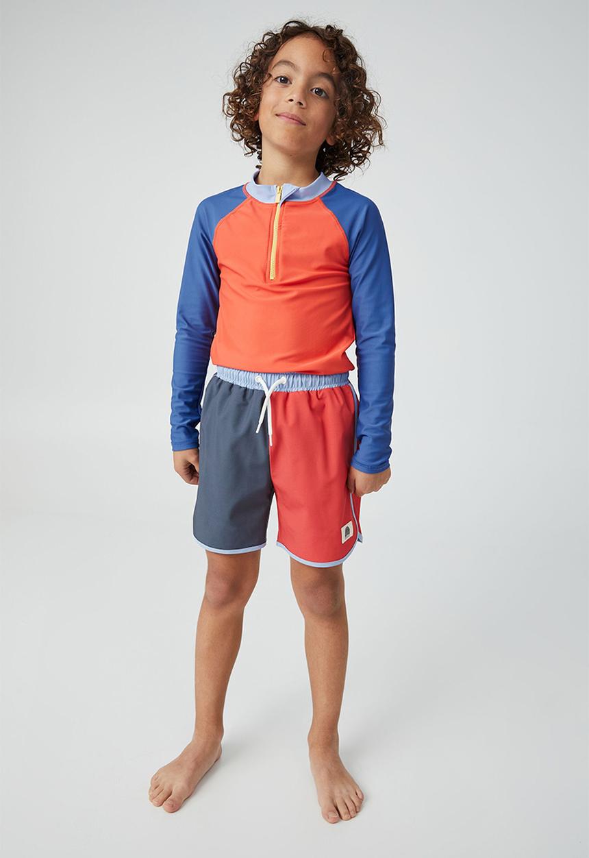 Cotton On - Bailey curved hem boardshort - multi 