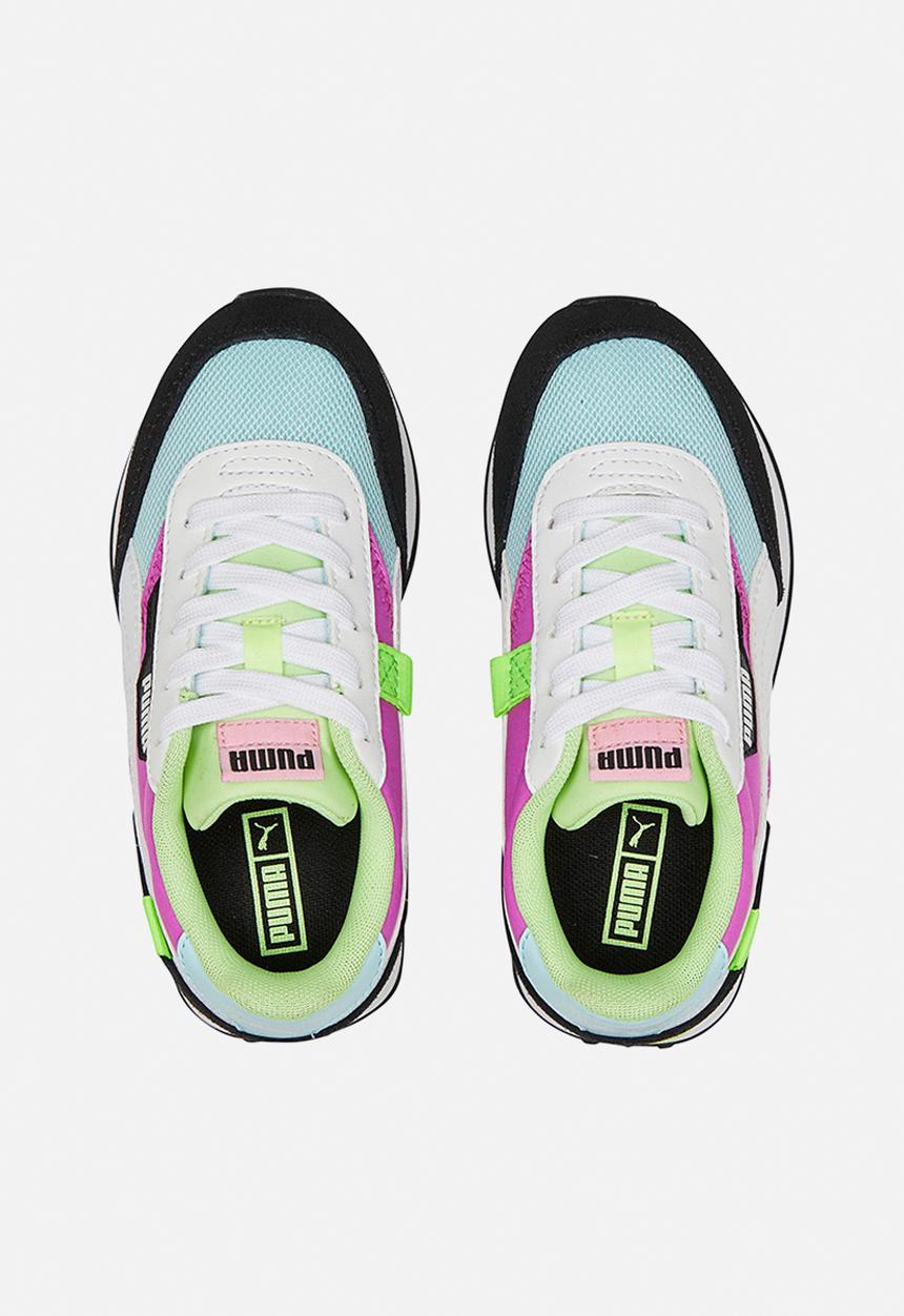 PUMA - Future rider splash ps - electric orchid-light aqua-puma white