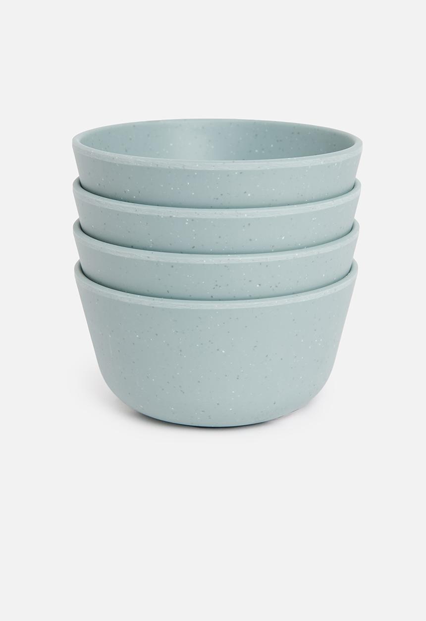 Excellent Houseware - Melamine bowl set of 4 - blue