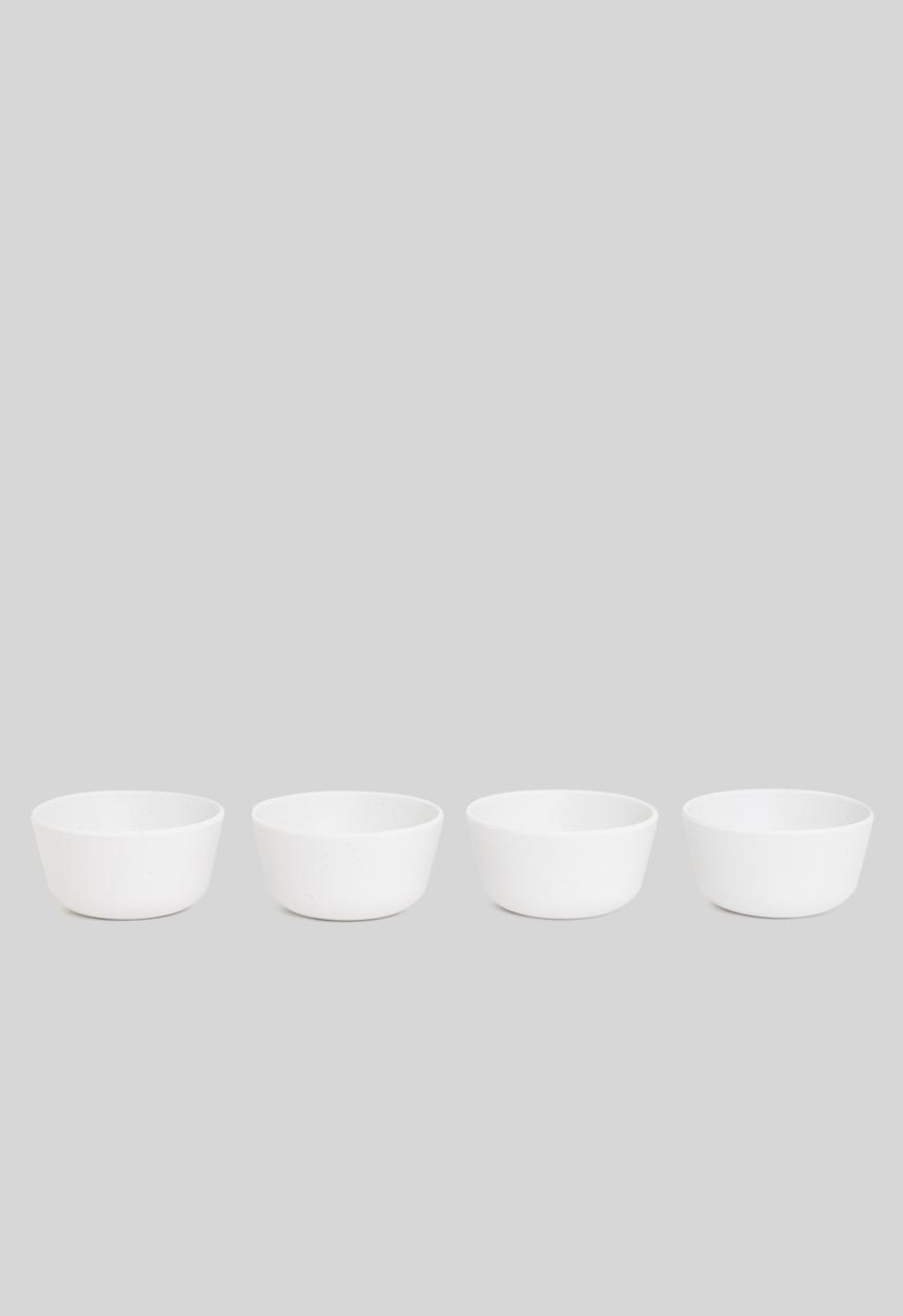 Excellent Houseware - Melamine bowl set of 4 - white