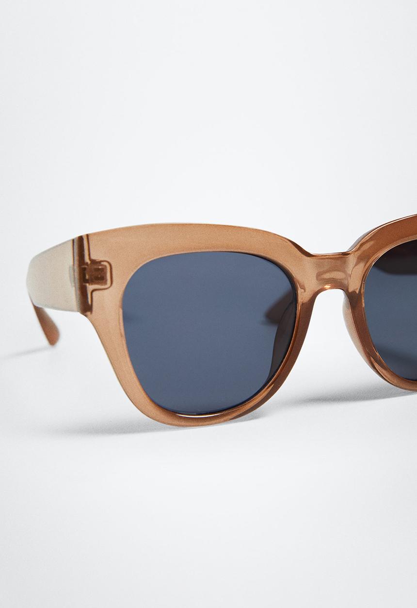 MANGO - Acetate frame sunglasses - peach