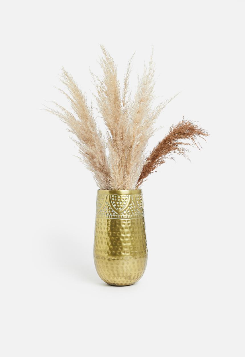 H&S - Meilow tall vase - gold