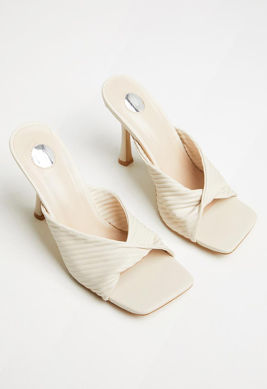 Footwork - Karri stiletto mule heel - beige