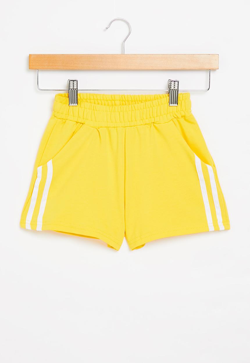 Pop Candy - Girls fleece shorts - yellow