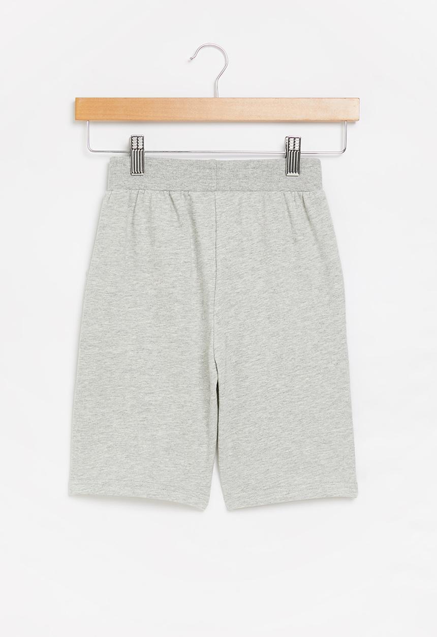 Pop Candy - Boys plain fleece shorts - grey melange