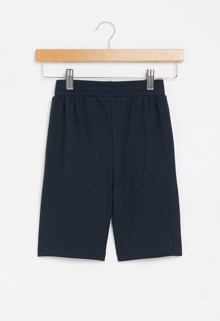 Pop Candy - Boys graphic fleece shorts - navy