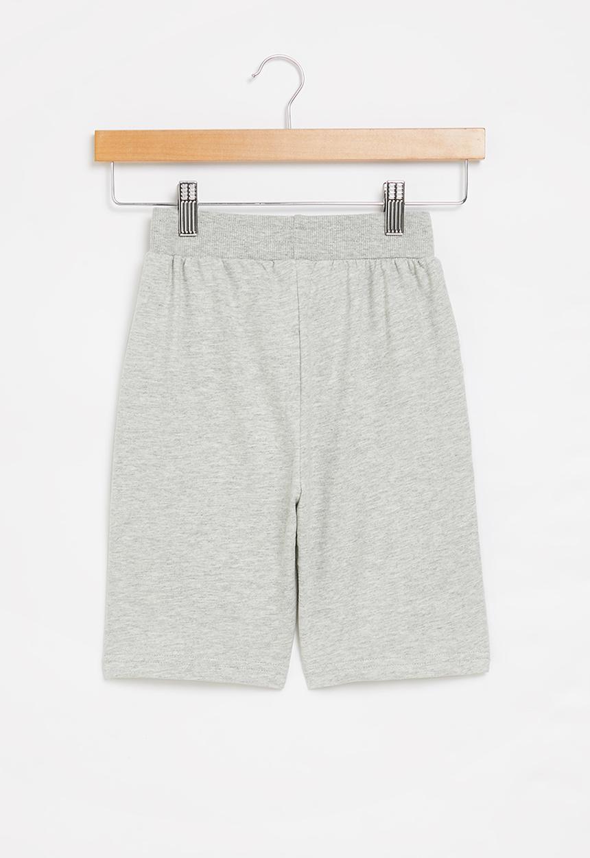 Pop Candy - Boys graphic fleece shorts - grey