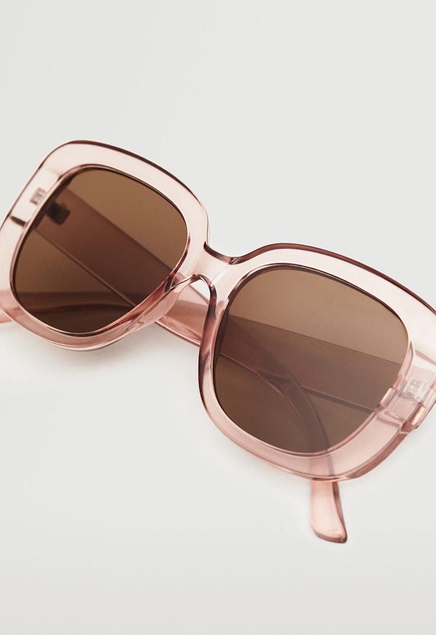 MANGO - Acetate frame sunglasses - light pink