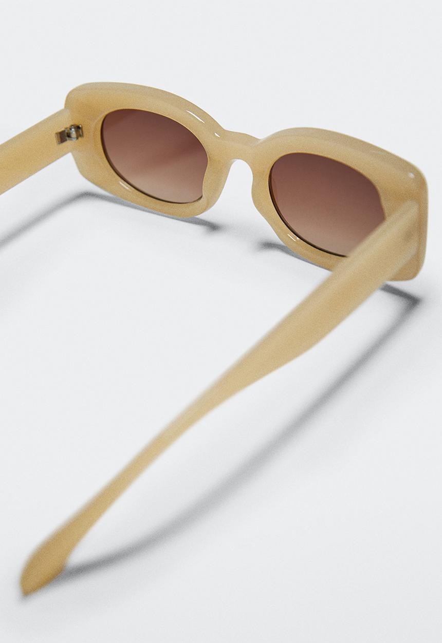 MANGO - Acetate frame sunglasses - vanilla