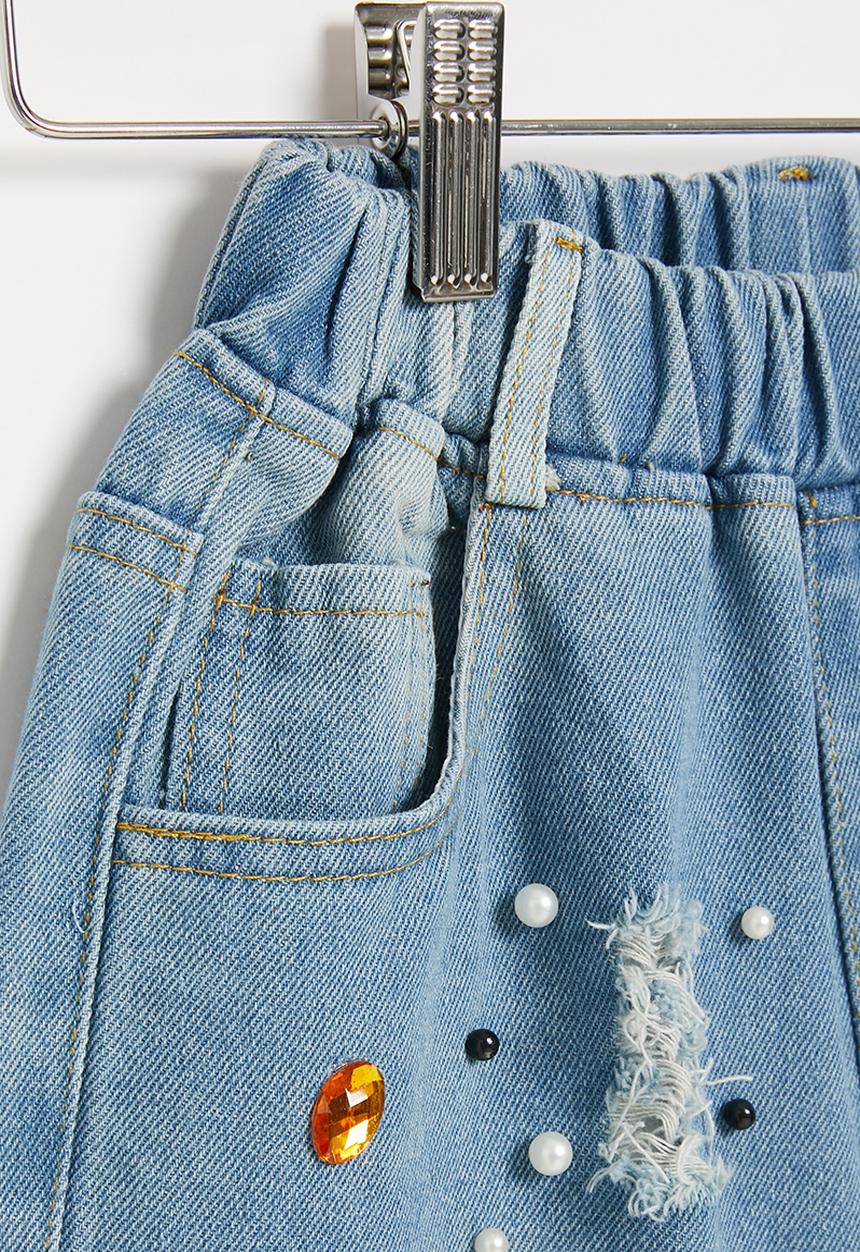 Pop Candy - Girls denim shorts - blue