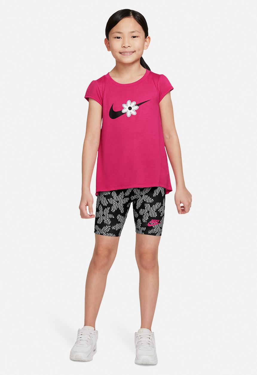Nike - Nkg sport daisy bike short set - black