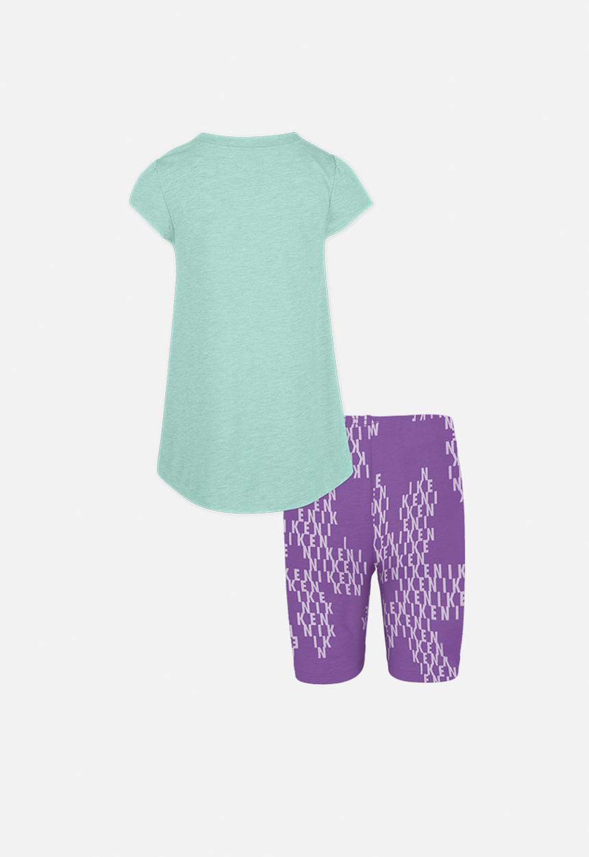 Nike - Nkg sport daisy bike short set - violet shock
