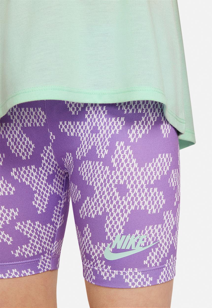 Nike - Nkg sport daisy bike short set - violet shock