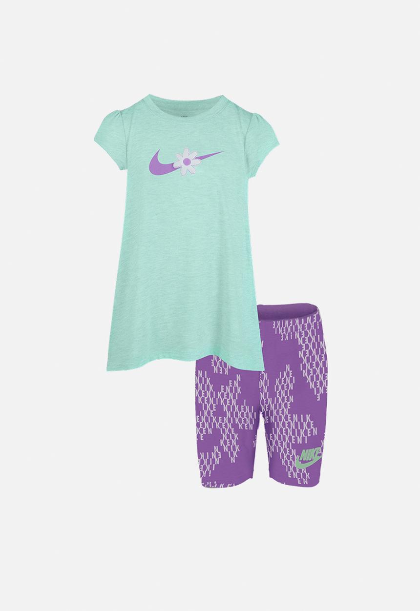 Nike - Nkg sport daisy bike short set - violet shock