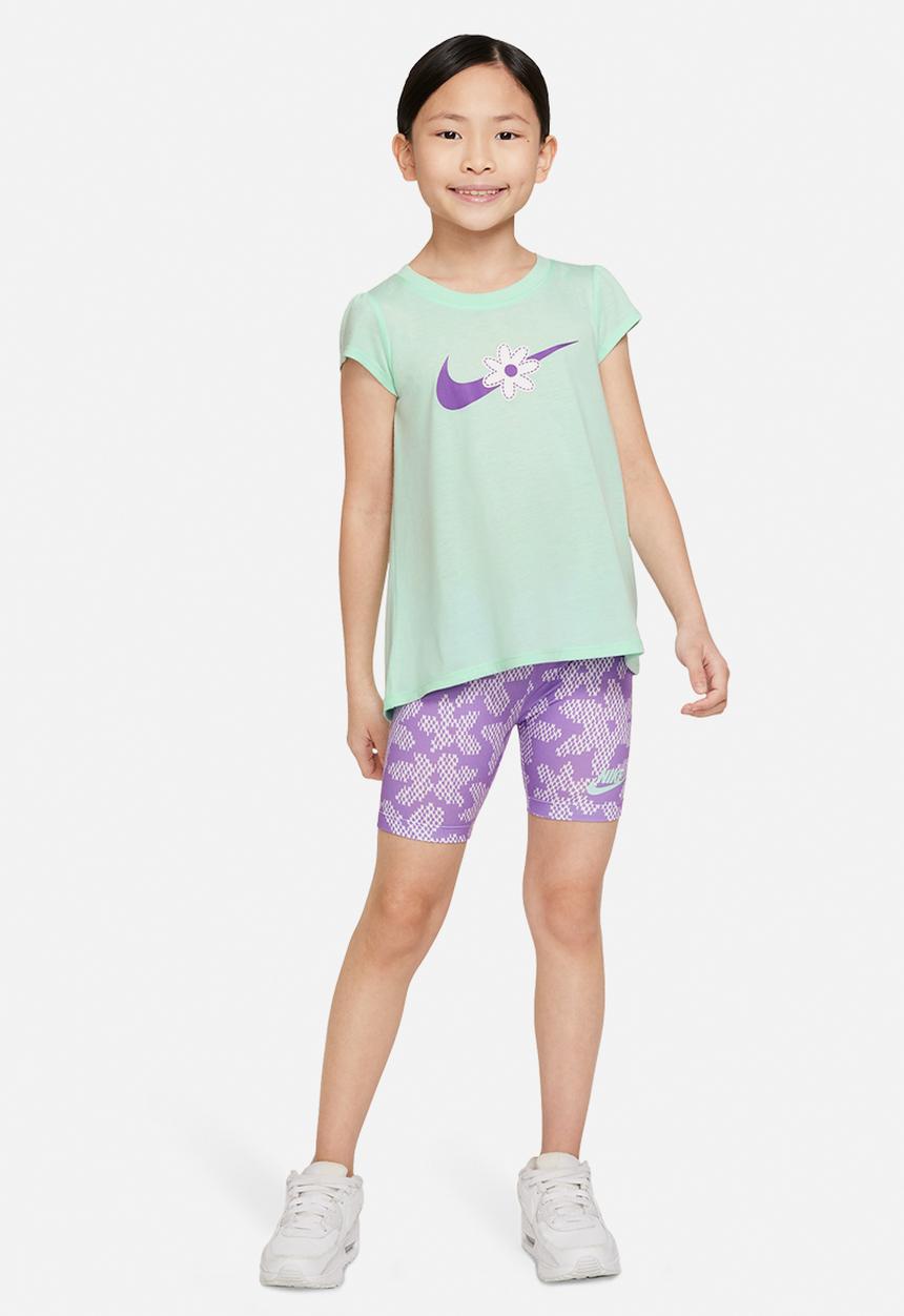 Nike - Nkg sport daisy bike short set - violet shock