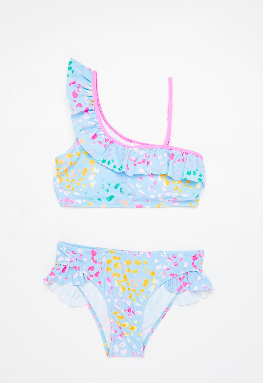 Rebel Republic - Girls one arm bikini set - multi