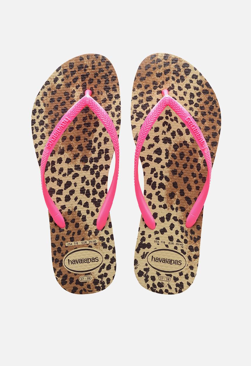 Havaianas - Slim animals - sand grey & pink